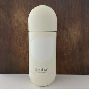 White Cream Orb Bottle by Asobu Insulated Bottle, Good Condition 140z. Capacity